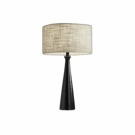 Homeroots Black Metal Table Lamp13 x 13 x 21.5 in. 372474